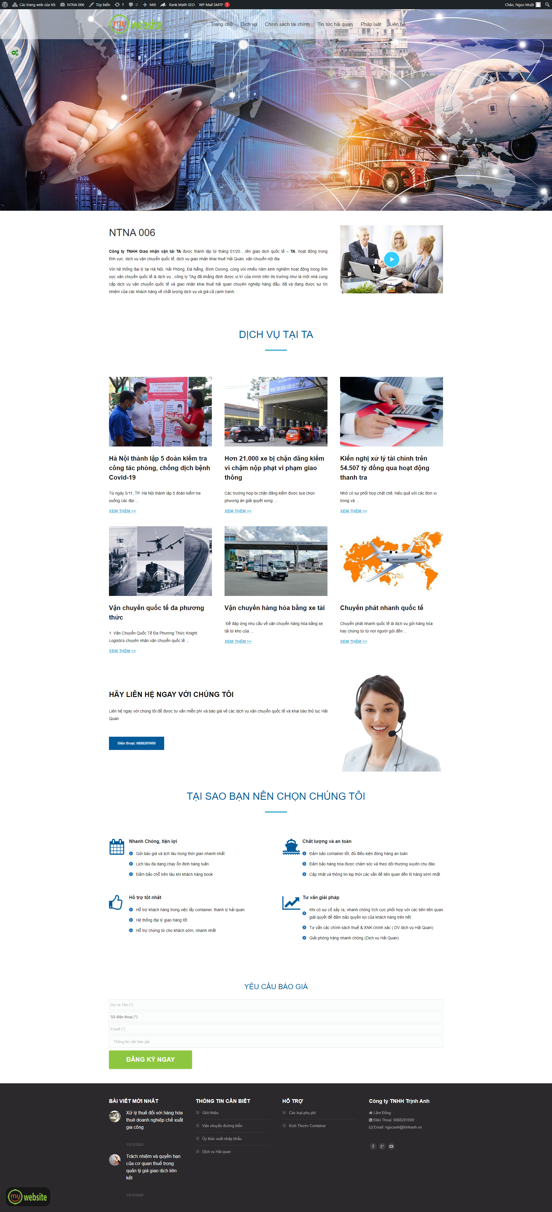 Giới thiệu công ty vận tải – Logistic